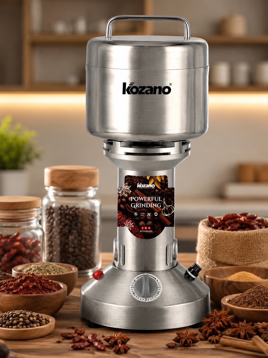 Moulin Broyeur Professionnel Inox Kozano Powerful Grinder